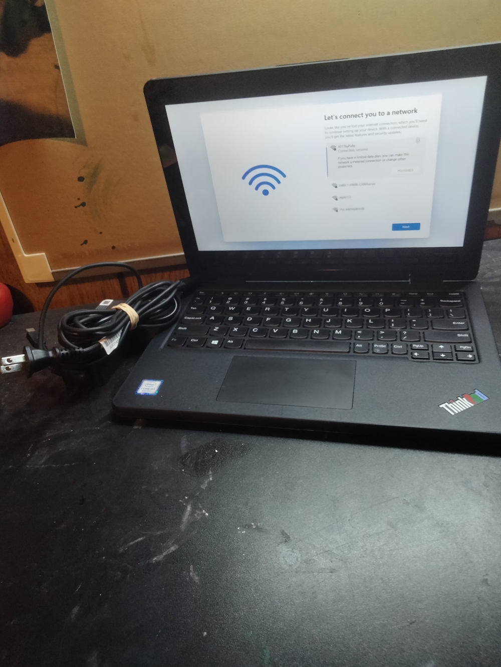 Lenovo ThinkPad Black Laptop - 11.6" Portable Notebook